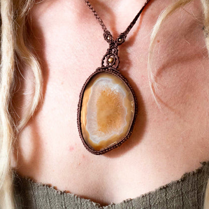 Agate Slice Necklace