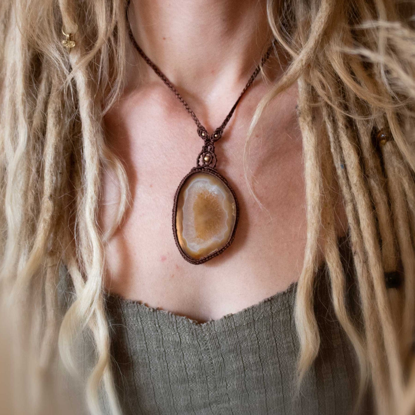 Agate Slice Necklace