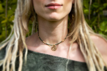 Spiral Charm Necklace