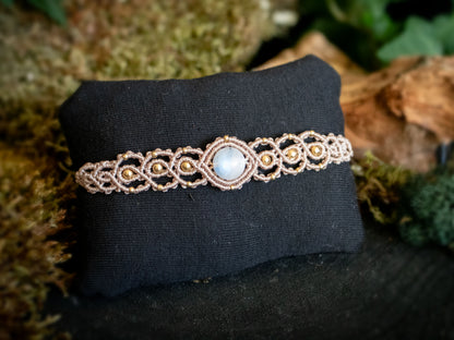 Moonstone Macramé Bracelet