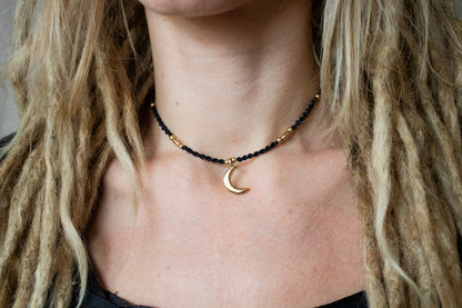 Lunar charm necklace