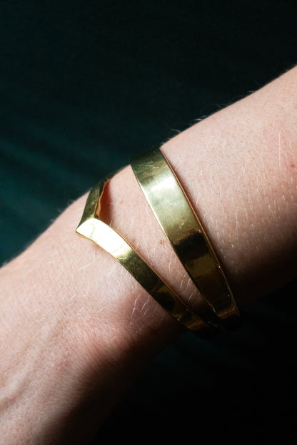 Wave Brass Bracelet
