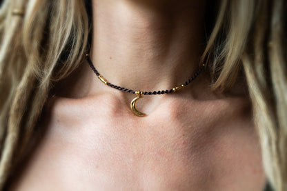 Lunar charm necklace